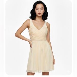 J. Crew Heidi Silk Dress in Champagne